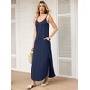 image:imageANRABESS Womens Summer Spaghetti Strap Maxi Dress Beach Cover Up Casual Sleeveless Sundress Vacation Cruise Hawaiian TravelNavy Blue