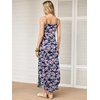 image:imageANRABESS Womens Summer Spaghetti Strap Maxi Dress Beach Cover Up Casual Sleeveless Sundress Vacation Cruise Hawaiian TravelNavy Pink Floral
