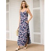 image:imageANRABESS Womens Summer Spaghetti Strap Maxi Dress Beach Cover Up Casual Sleeveless Sundress Vacation Cruise Hawaiian TravelNavy Pink Floral