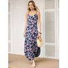 image:imageANRABESS Womens Summer Spaghetti Strap Maxi Dress Beach Cover Up Casual Sleeveless Sundress Vacation Cruise Hawaiian TravelNavy Pink Floral