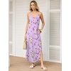 image:imageANRABESS Womens Summer Spaghetti Strap Maxi Dress Beach Cover Up Casual Sleeveless Sundress Vacation Cruise Hawaiian TravelPurple Rose