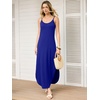 image:imageANRABESS Womens Summer Spaghetti Strap Maxi Dress Beach Cover Up Casual Sleeveless Sundress Vacation Cruise Hawaiian TravelRoyal