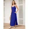 image:imageANRABESS Womens Summer Spaghetti Strap Maxi Dress Beach Cover Up Casual Sleeveless Sundress Vacation Cruise Hawaiian TravelRoyal