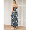 image:imageANRABESS Womens Summer Spaghetti Strap Maxi Dress Beach Cover Up Casual Sleeveless Sundress Vacation Cruise Hawaiian TravelTropical Leaf Print