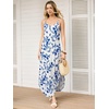 image:imageANRABESS Womens Summer Spaghetti Strap Maxi Dress Beach Cover Up Casual Sleeveless Sundress Vacation Cruise Hawaiian TravelWhite Blue Floral
