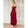 image:imageANRABESS Womens Summer Spaghetti Strap Maxi Dress Beach Cover Up Casual Sleeveless Sundress Vacation Cruise Hawaiian TravelWine Red