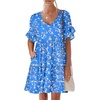 Blue Pink Floral