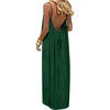 image:imageANRABESS Summer Dresses for Women 2026 Backless Cami Maxi Sundresses Spaghetti Strap Long Lounge Beach Vacation House DressForest Green