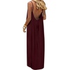 image:imageANRABESS Summer Dresses for Women 2026 Backless Cami Maxi Sundresses Spaghetti Strap Long Lounge Beach Vacation House DressWine Red