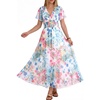 Blue Pink Floral