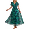 Green Blue Floral