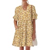 Yellow Red White Floral