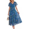 Blue Yellow Floral
