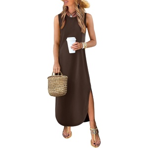image:imageANRABESS Summer Dresses for Women 2026Sleeveless Loose Fit Casual Maxi SundressWrinkleFree Soft Beach Vacation ClothesBrown