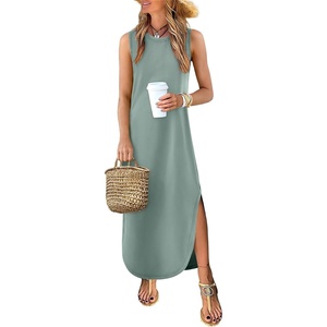 image:imageANRABESS Summer Dresses for Women 2026Sleeveless Loose Fit Casual Maxi SundressWrinkleFree Soft Beach Vacation ClothesLight Green