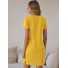 image:imageANRABESS Summer Dress for Women 2026 Vacation Clothes Short Sleeve V Neck Casual WrinkleFree T Shirt Sundress Travel HolidayYellow