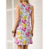 image:imageANRABESS Summer Dresses for Women 2026 Casual Keyhole Sleeveless Beach Cover Up Short Sundress Cruise Outfits Vcation ClothesFloral Blue Orange Pink