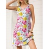 image:imageANRABESS Summer Dresses for Women 2026 Casual Keyhole Sleeveless Beach Cover Up Short Sundress Cruise Outfits Vcation ClothesFloral Blue Orange Pink