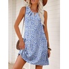 image:imageANRABESS Summer Dresses for Women 2026 Casual Keyhole Sleeveless Beach Cover Up Short Sundress Cruise Outfits Vcation ClothesFloral Light Blue White