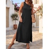 image:imageANRABESS Women Summer Casual Sleeveless Maxi Sundress Beach Tank Dresses Pockets Travel Vacation Clothes Cruise Outfits 2026Black