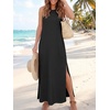 image:imageANRABESS Women Summer Casual Sleeveless Maxi Sundress Beach Tank Dresses Pockets Travel Vacation Clothes Cruise Outfits 2026Black