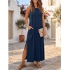 image:imageANRABESS Women Summer Casual Sleeveless Maxi Sundress Beach Tank Dresses Pockets Travel Vacation Clothes Cruise Outfits 2026Navy Blue