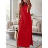 image:imageANRABESS Women Summer Casual Sleeveless Maxi Sundress Beach Tank Dresses Pockets Travel Vacation Clothes Cruise Outfits 2026Red