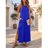 image:imageANRABESS Women Summer Casual Sleeveless Maxi Sundress Beach Tank Dresses Pockets Travel Vacation Clothes Cruise Outfits 2026Royal Blue