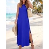 image:imageANRABESS Women Summer Casual Sleeveless Maxi Sundress Beach Tank Dresses Pockets Travel Vacation Clothes Cruise Outfits 2026Royal Blue