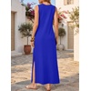 image:imageANRABESS Women Summer Casual Sleeveless Maxi Sundress Beach Tank Dresses Pockets Travel Vacation Clothes Cruise Outfits 2026Royal Blue