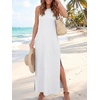 image:imageANRABESS Women Summer Casual Sleeveless Maxi Sundress Beach Tank Dresses Pockets Travel Vacation Clothes Cruise Outfits 2026White