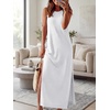 image:imageANRABESS Women Summer Casual Sleeveless Maxi Sundress Beach Tank Dresses Pockets Travel Vacation Clothes Cruise Outfits 2026White