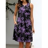 image:imageANRABESS Women Summer Dress Built in Bra 2026 Casual Sleeveless Beach Sundress Flowy Tank Mini Short Dresses with PocketsBlack Purple Floral