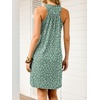 image:imageANRABESS Women Summer Dress Built in Bra 2026 Casual Sleeveless Beach Sundress Flowy Tank Mini Short Dresses with PocketsGreen White Floral