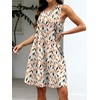 image:imageANRABESS Women Summer Dress Built in Bra 2026 Casual Sleeveless Beach Sundress Flowy Tank Mini Short Dresses with PocketsLeaves Print