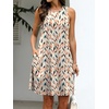 image:imageANRABESS Women Summer Dress Built in Bra 2026 Casual Sleeveless Beach Sundress Flowy Tank Mini Short Dresses with PocketsLeaves Print
