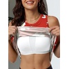 image:imageANRABESS Women Summer Dress Built in Bra 2026 Casual Sleeveless Beach Sundress Flowy Tank Mini Short Dresses with PocketsRed White Peonies