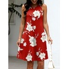 image:imageANRABESS Women Summer Dress Built in Bra 2026 Casual Sleeveless Beach Sundress Flowy Tank Mini Short Dresses with PocketsRed White Peonies