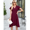 image:imageANRABESS Womens Cocktail Dress Semi Formal Wedding Guest Wrap Midi Dresses Summer Western A Line High Low Ruffled DressBurgundy
