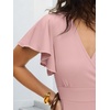 image:imageANRABESS Womens Cocktail Dress Semi Formal Wedding Guest Wrap Midi Dresses Summer Western A Line High Low Ruffled DressPink