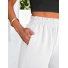 image:imageANRABESS Womens Palazzo PantsWide Leg Cropped Elastic High WaistedFlowy Lightweight AirySummer Casual for Beach VacationWhite