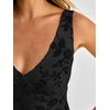 image:imageANRABESS Womens Sexy V Neck Sleeveless Wedding Guest Dresses Spring Mesh Bodycon High Slit Ruffle Hem Cocktail Maxi DressBlack