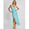 image:imageANRABESS Womens Sexy V Neck Sleeveless Wedding Guest Dresses Spring Mesh Bodycon High Slit Ruffle Hem Cocktail Maxi DressLight Blue