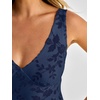 image:imageANRABESS Womens Sexy V Neck Sleeveless Wedding Guest Dresses Spring Mesh Bodycon High Slit Ruffle Hem Cocktail Maxi DressNavy Blue