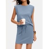 image:imageANRABESS Womens Summer 2 Piece Short Skirt Sets 2026 Cap Sleeve Top Athletic Skort Workout Tennis Matching Set Travel OutfitsLight Blue