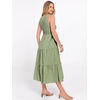 image:imageANRABESS Womens Summer Casual Maxi Dress Sleeveless Crewneck Smocked 2026 Flowy Plaid Tiered Boho A Line Beach Long SundressArmy White Plaid