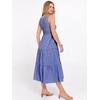 image:imageANRABESS Womens Summer Casual Maxi Dress Sleeveless Crewneck Smocked 2026 Flowy Plaid Tiered Boho A Line Beach Long SundressDarkblue White Plaid