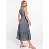 image:imageANRABESS Womens Summer Casual Maxi Dress Sleeveless Crewneck Smocked 2026 Flowy Plaid Tiered Boho A Line Beach Long SundressNavy White Plaid