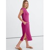 image:imageANRABESS Womens Summer Casual Midi Dress Sleeveless Crewneck Loose Split WrinkleFree Beach Travel Vacation Long SundressHot Pink