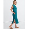 image:imageANRABESS Womens Summer Casual Midi Dress Sleeveless Crewneck Loose Split WrinkleFree Beach Travel Vacation Long SundressLake Blue